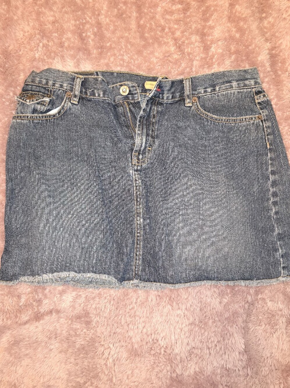 Classic Blue Denim Mini Skirt - Casual Everyday Style